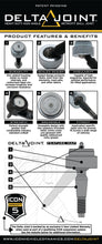 Load image into Gallery viewer, ICON Ball Joints ICON 2005+ Toyota Tacoma/2007+ Toyota Tundra Non-ICON UCA 1in Retrofit Delta Joint Kit