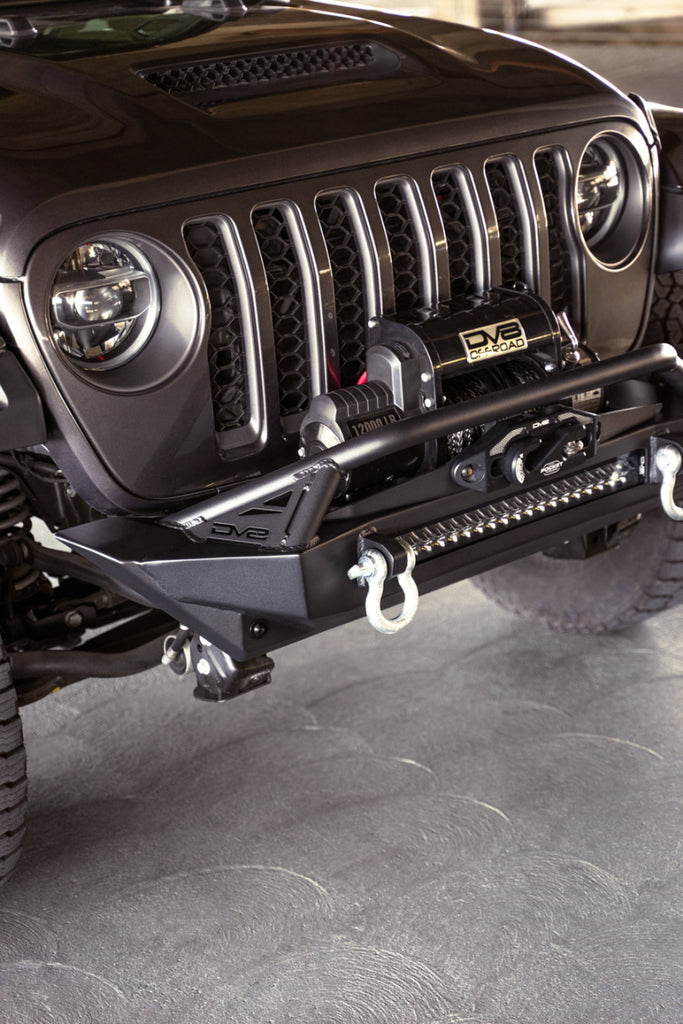 DV8 Offroad Bumpers - Steel DV8 Offroad 07-23 Jeep Wrangler JK/JL & Gladiator JT FS-1 Series Stubby Front Bumper
