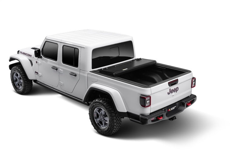 Rugged Ridge Tonneau Covers - Hard Fold Rugged Ridge Armis Hard Folding With LINE-X Bed Cover 2020 JT
