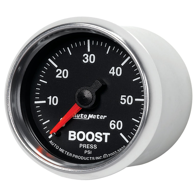 AutoMeter Gauges Autometer GS 52mm 0-60 psi Mechanical Boost Gauge