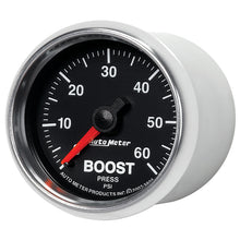 Load image into Gallery viewer, AutoMeter Gauges Autometer GS 52mm 0-60 psi Mechanical Boost Gauge