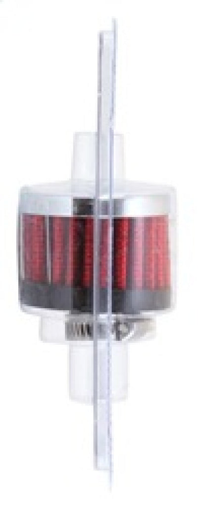 K&N Engineering Air Filters - Universal Fit K&N Clamp On Rubber Base Crankcase Vent Filter 0.375in Flange ID x 2in OD x 1.5in Height