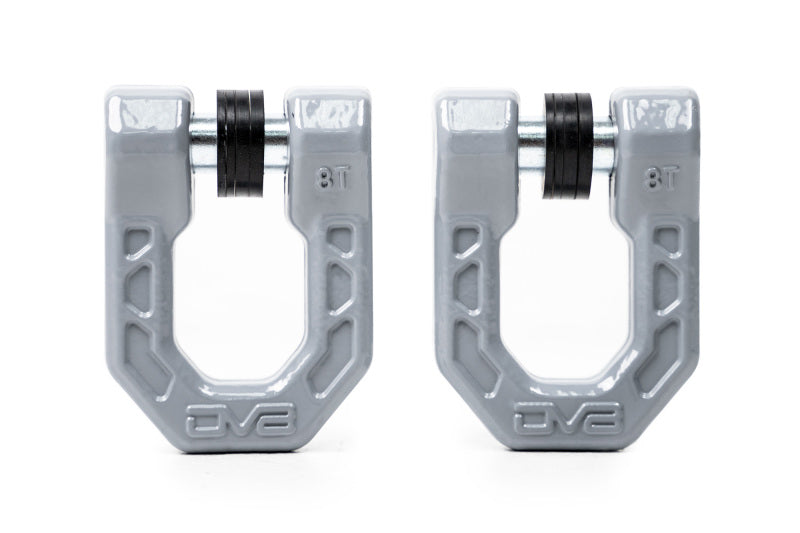 DV8 Offroad Bumper Accessories DV8 Offroad Elite Series D-Ring Shackles - Pair (Gray)