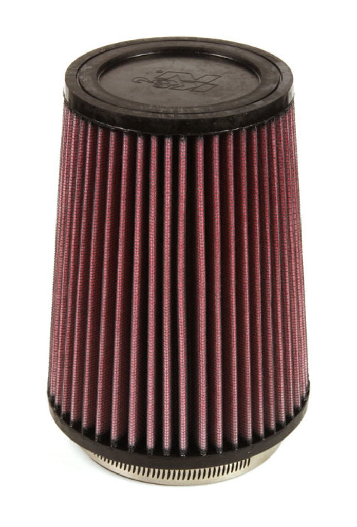 K&N Engineering Air Filters - Universal Fit K&N Filter Universal Rubber Filter 4 inch Flange 5 3/8 inch Base 4 3/8 inch Top 7 inch Height