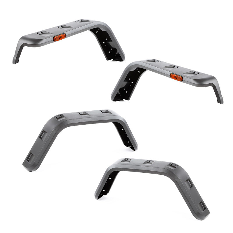 Rugged Ridge Fender Flares Rugged Ridge Hurricane Fender Flare Kit 97-06 Jeep Wrangler TJ