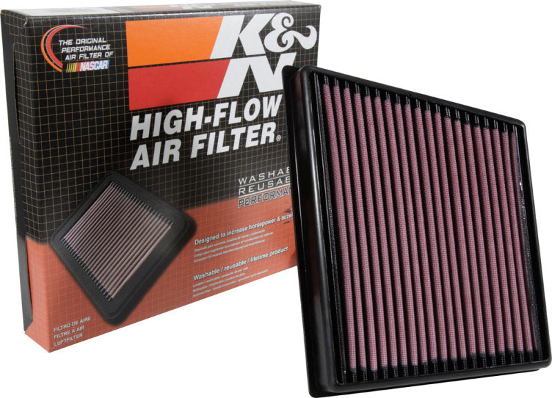 K&N Engineering Air Filters - Drop In K&N 2015 Jaguar F-Pace V6-3.0L F/I Right Side Replacement Drop In Air Filter