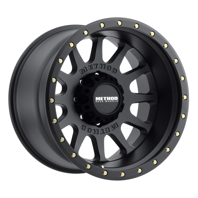 Method Wheels Wheels - Cast Method MR605 NV 20x10 -24mm Offset 8x180 124.1mm CB Matte Black Wheel