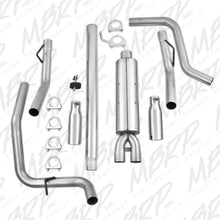 Load image into Gallery viewer, MBRP Catback MBRP 2004-2008 Ford F150 4.6/5.4L EC/CC-SB Cat Back Dual Split Side