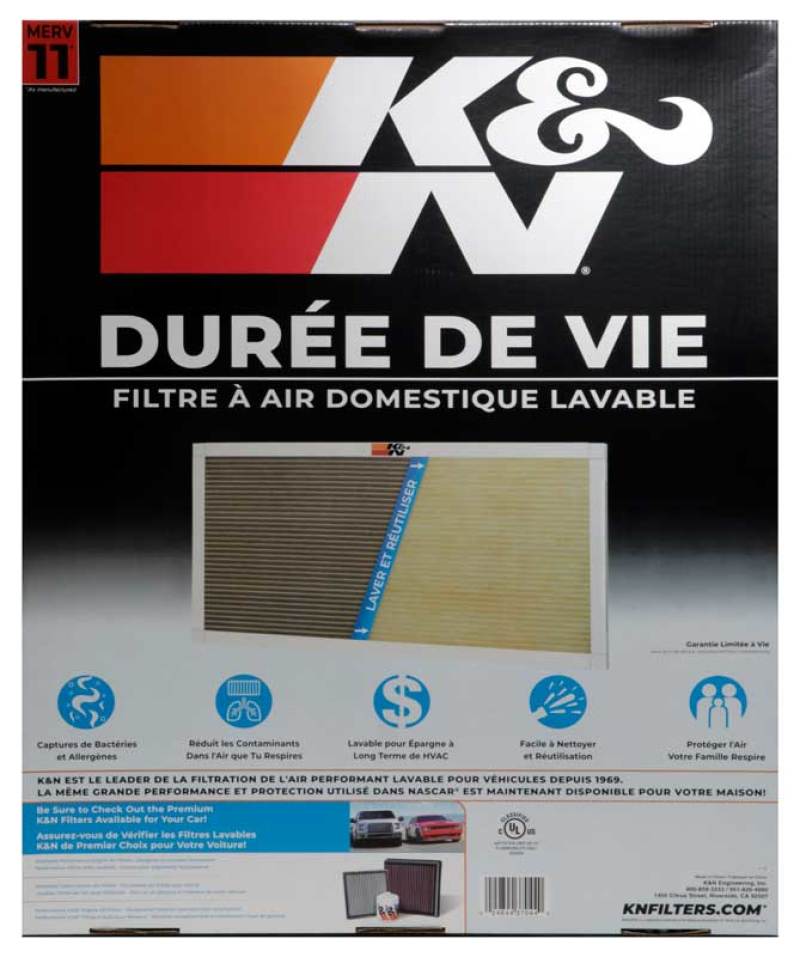 K&N Engineering HVAC Filters K&N HVAC Filter - 20 x 25 x 1