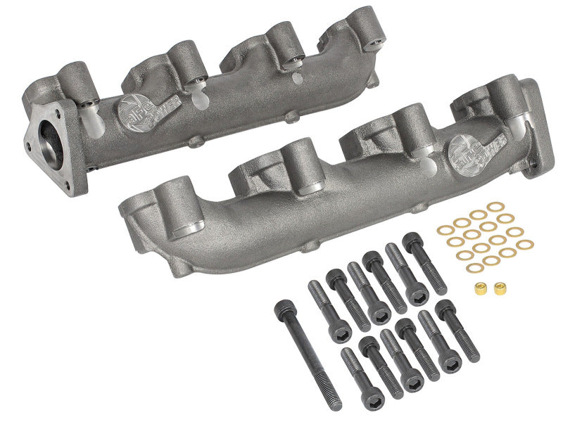 aFe Headers & Manifolds aFe Power BladeRunner Ported Ductile Iron Exhaust Manifold 01-16 GM Diesel Trucks V8-6.6L (td)