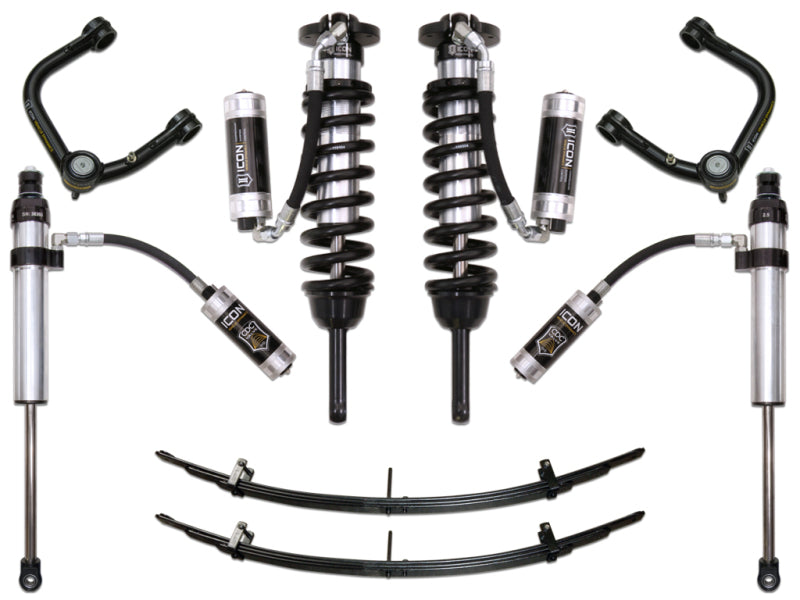 ICON Coilovers ICON 05-15 Toyota Tacoma 0-3.5in/2016+ Toyota Tacoma 0-2.75in Stg 6 Suspension System w/Tubular Uca