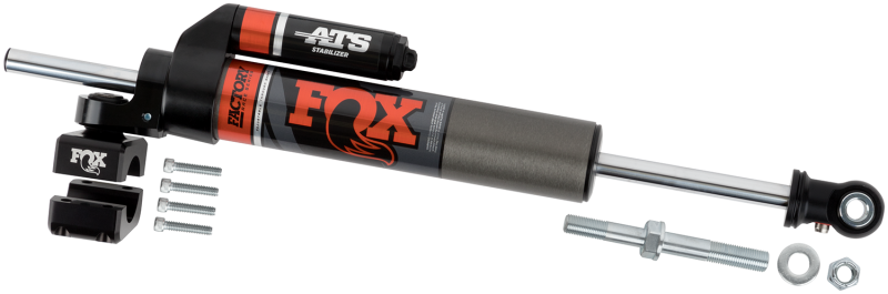 FOX Steering Stabilizer Fox 2007+ Jeep JK 2.0 Factory Series ATS Steering Stabilizer 22.15in Ext L - Orange Heritage Logo