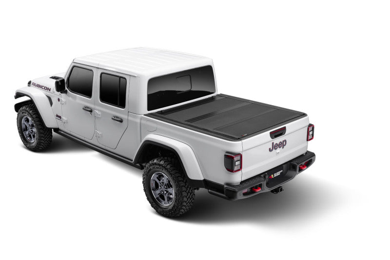 Rugged Ridge Tonneau Covers - Hard Fold Rugged Ridge Armis Hard Folding With LINE-X Bed Cover 2020 JT