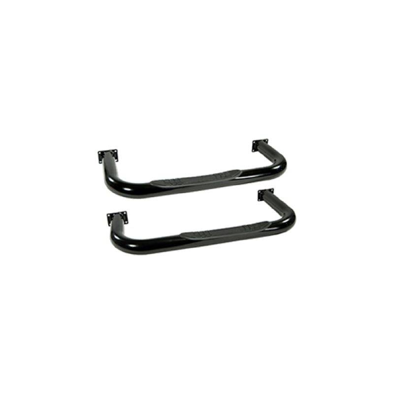 Rugged Ridge Side Steps Rugged Ridge 3in Round Tube Side Steps Black 76-83 CJ5