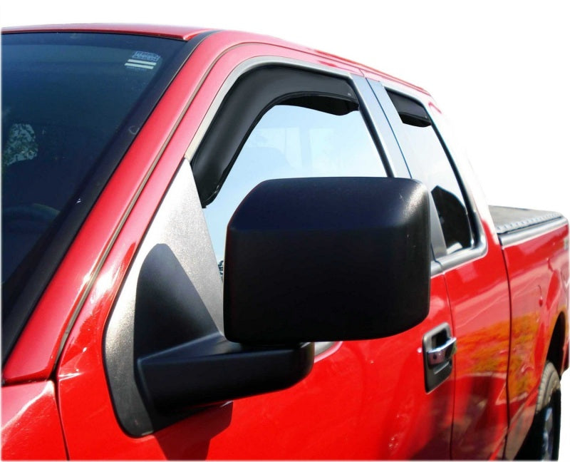 AVS Wind Deflectors AVS 04-14 Ford F-150 Supercab Ventvisor In-Channel Front & Rear Window Deflectors 4pc - Smoke