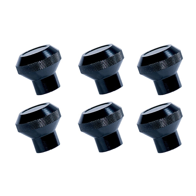 Rugged Ridge Dash & Interior Trim Rugged Ridge Billet Aluminum Dash Knob Set Black 76-86 Jeep CJ