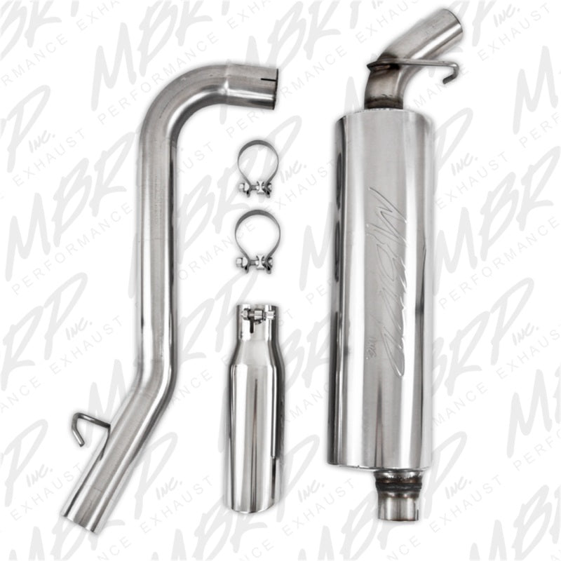 MBRP Catback MBRP 1997-1999 Jeep Wrangler (TJ) Inline-4 2.5L Inline-6 4.0L Cat Back Single