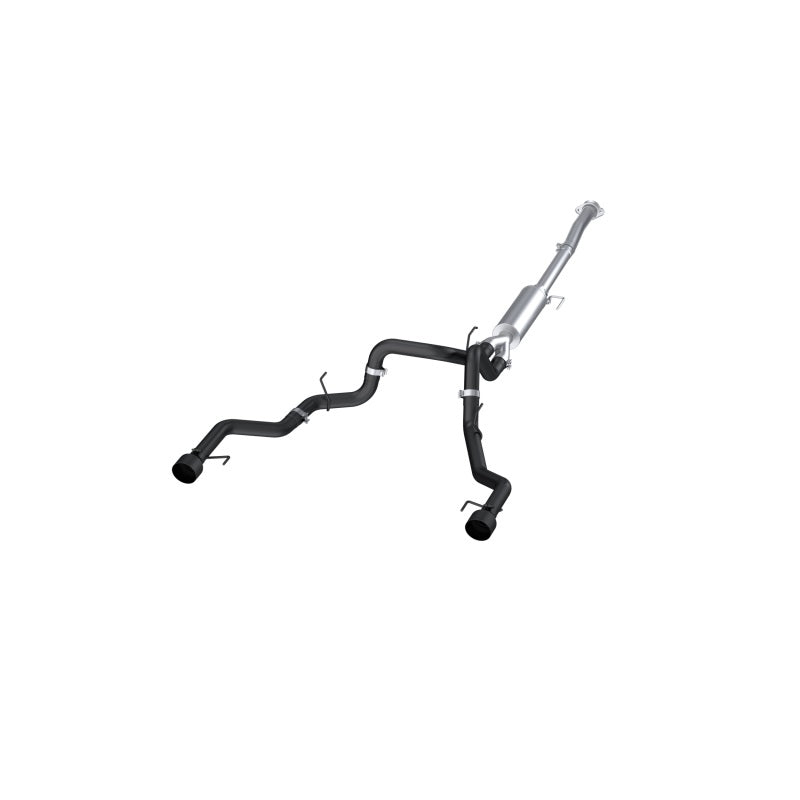 MBRP Catback MBRP 22-23 Ford F150 T304 5in OD Black Tip Dual Rear Exit 3in Black Coated Cat Back Exhaust