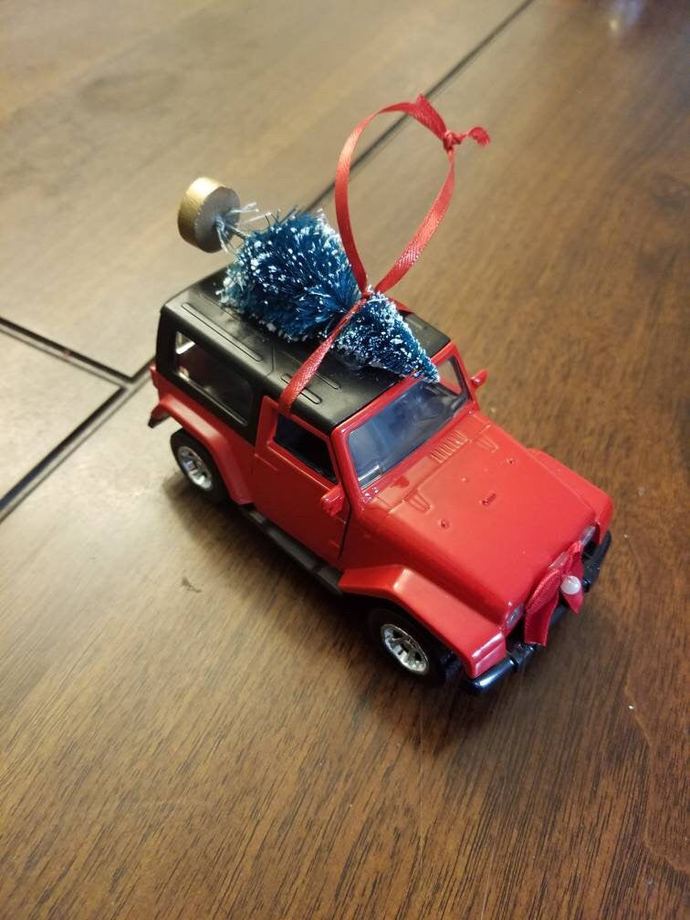 Offroad Trading Company Jeep Wrangler JK 2 Door Red Rubicon Ornament