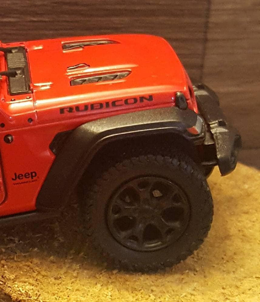Offroad Trading Company Jeep Wrangler JL Red Rubicon Ornament with Tree