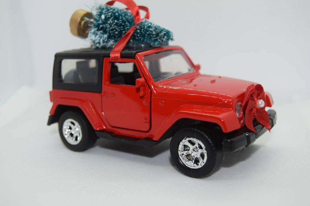 Offroad Trading Company Jeep Wrangler JK 2 Door Red Rubicon Ornament