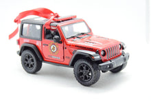 Load image into Gallery viewer, Offroad Trading Company Fire Department Jeep Wrangler JL No Tree Ornament