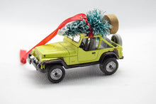 Load image into Gallery viewer, Offroad Trading Company Jeep Wrangler YJ Ornament with Tree Yellow