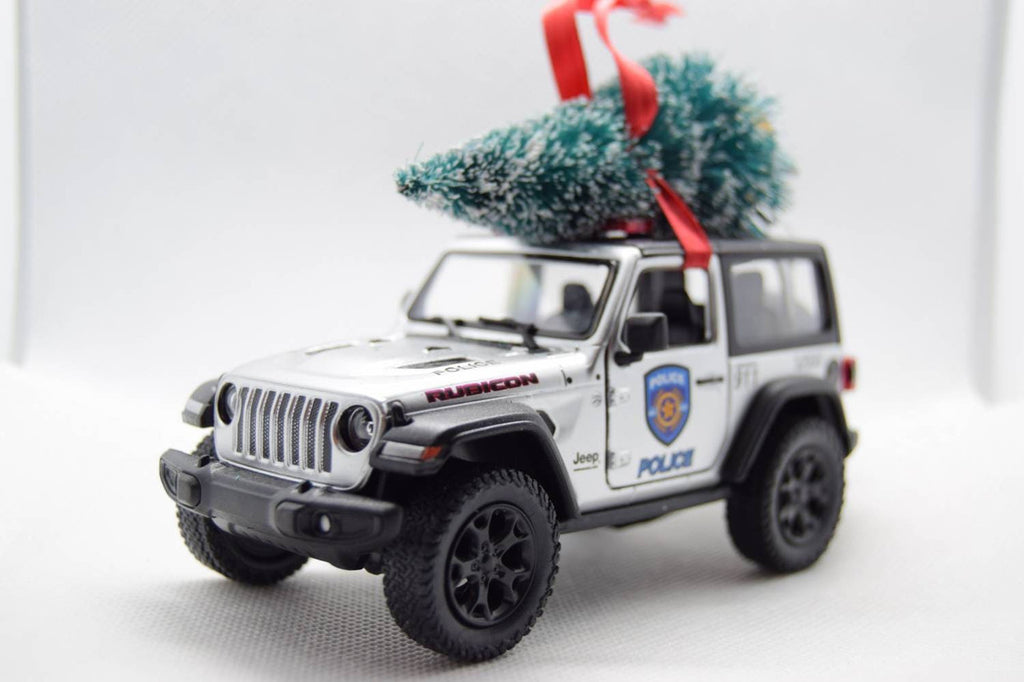 Offroad Trading Company Police Jeep Wrangler JL with Tree Ornament