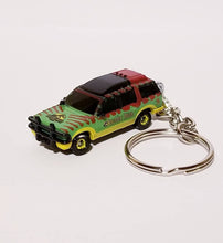 Load image into Gallery viewer, Offroad Trading Company Jurassic Park Ford Explorer Keychain