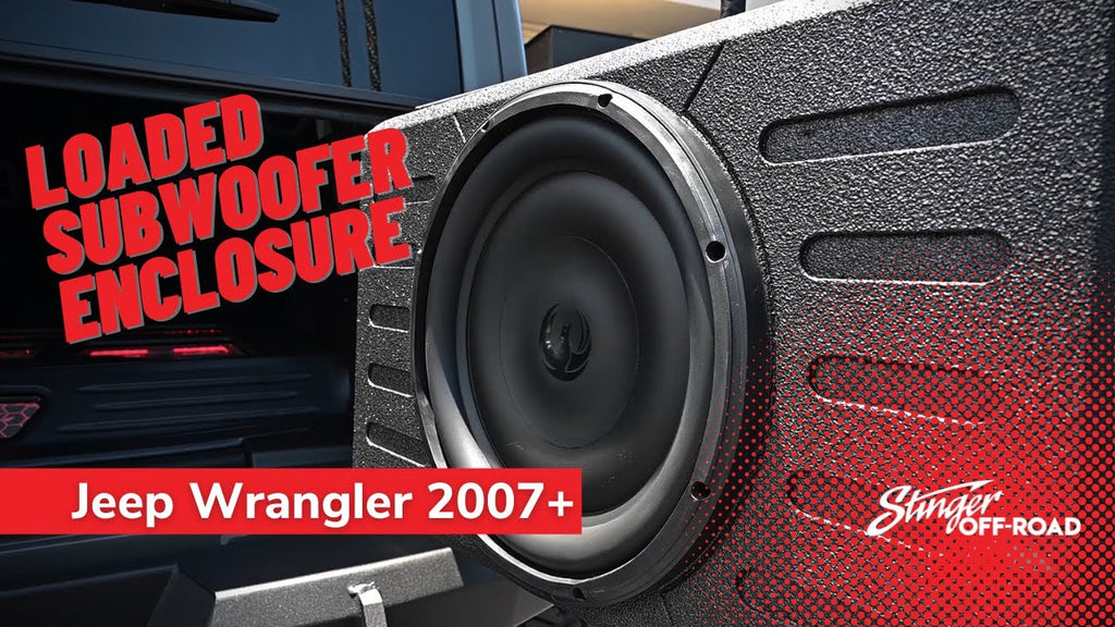 Stinger Off-Road Audio 12" Swing Gate-Mounted 800 Watt Loaded Subwoofer Enclosure for Jeep Wrangler JK/JKU and JL/JLU