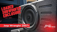 Load image into Gallery viewer, Stinger Off-Road Audio 12" Swing Gate-Mounted 800 Watt Loaded Subwoofer Enclosure for Jeep Wrangler JK/JKU and JL/JLU