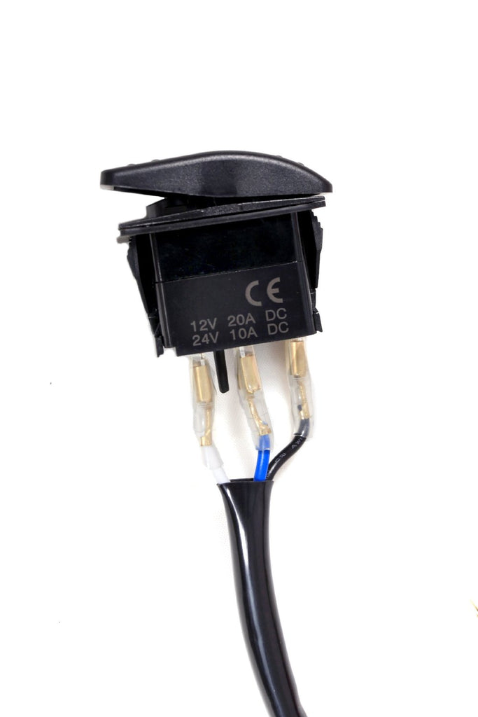 Quake LED Toggle Switch Pro Wire Harness With Inline Fuse And Toggle Switch - QWH228