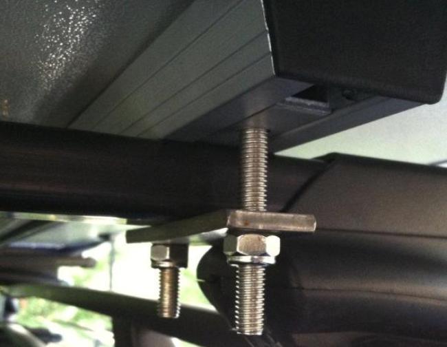 Tuff Stuff Overland Roof Top Tent - Accessory Roof Top Tent Sliding Installation Bracket w/Matching Nut & Bolt