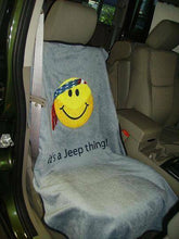 Load image into Gallery viewer, Seat Armour Seat Armour, IBS-SMILEY-SEAT-TOWEL - Jeep Seat Towel with Smiley Face Design &quot;It&#39;s a Jeep Thing&quot;