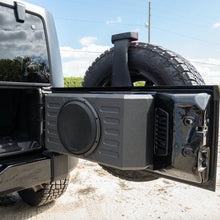 Load image into Gallery viewer, Stinger Off-Road Audio 12" Swing Gate-Mounted 800 Watt Loaded Subwoofer Enclosure for Jeep Wrangler JK/JKU and JL/JLU