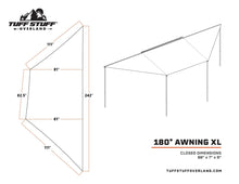 Load image into Gallery viewer, Tuff Stuff Overland Awning Tuff Stuff 180º Degree XL Awning