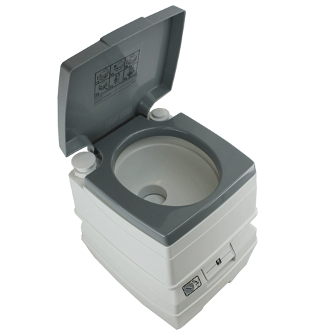 Tuff Stuff Overland Toilet Tuff Stuff® 5 Gallon Flushable Portable Outdoor Toilet With Removable Holding Tank