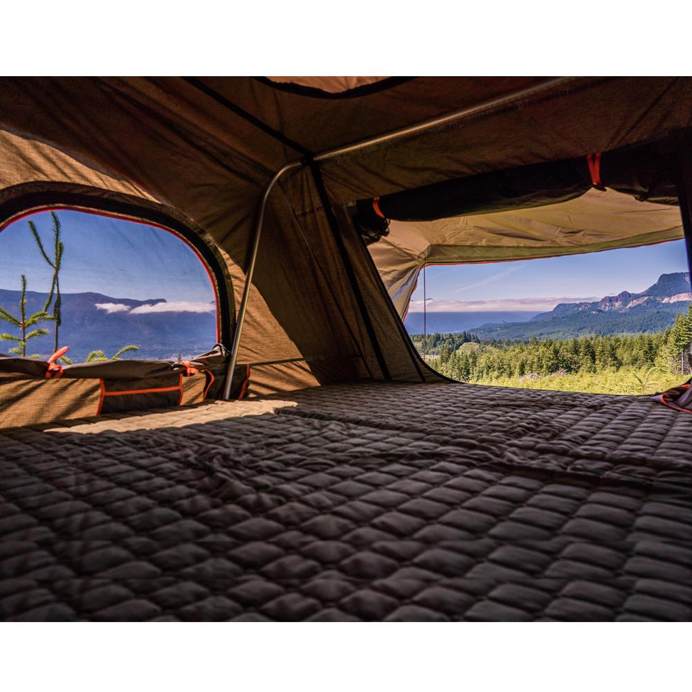 Tuff Stuff Overland Roof Top Tent Tuff Stuff ALPHA® Hard Top Side Open Tent, Gray, 3+ Person