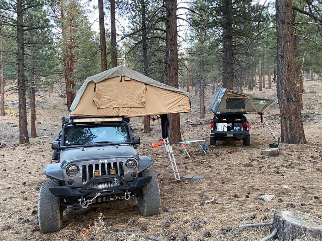 Tuff Stuff Overland Roof Top Tent Tuff Stuff ALPHA® Hard Top Side Open Tent, Gray, 3+ Person