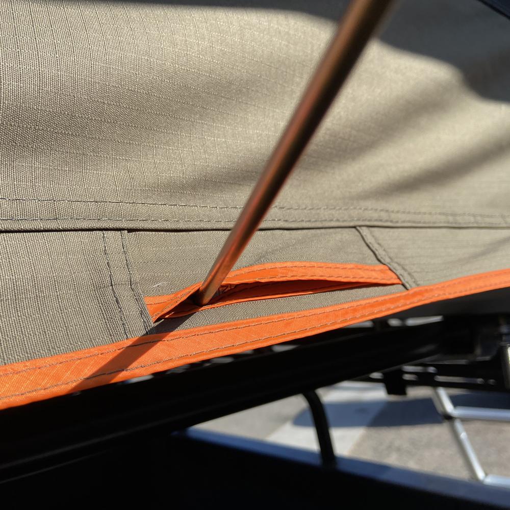 Tuff Stuff Overland Roof Top Tent Tuff Stuff ALPHA® Hard Top Side Open Tent, Gray, 3+ Person