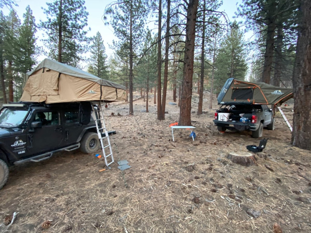 Tuff Stuff Overland Roof Top Tent Tuff Stuff ALPHA® Hard Top Side Open Tent, Gray, 3+ Person