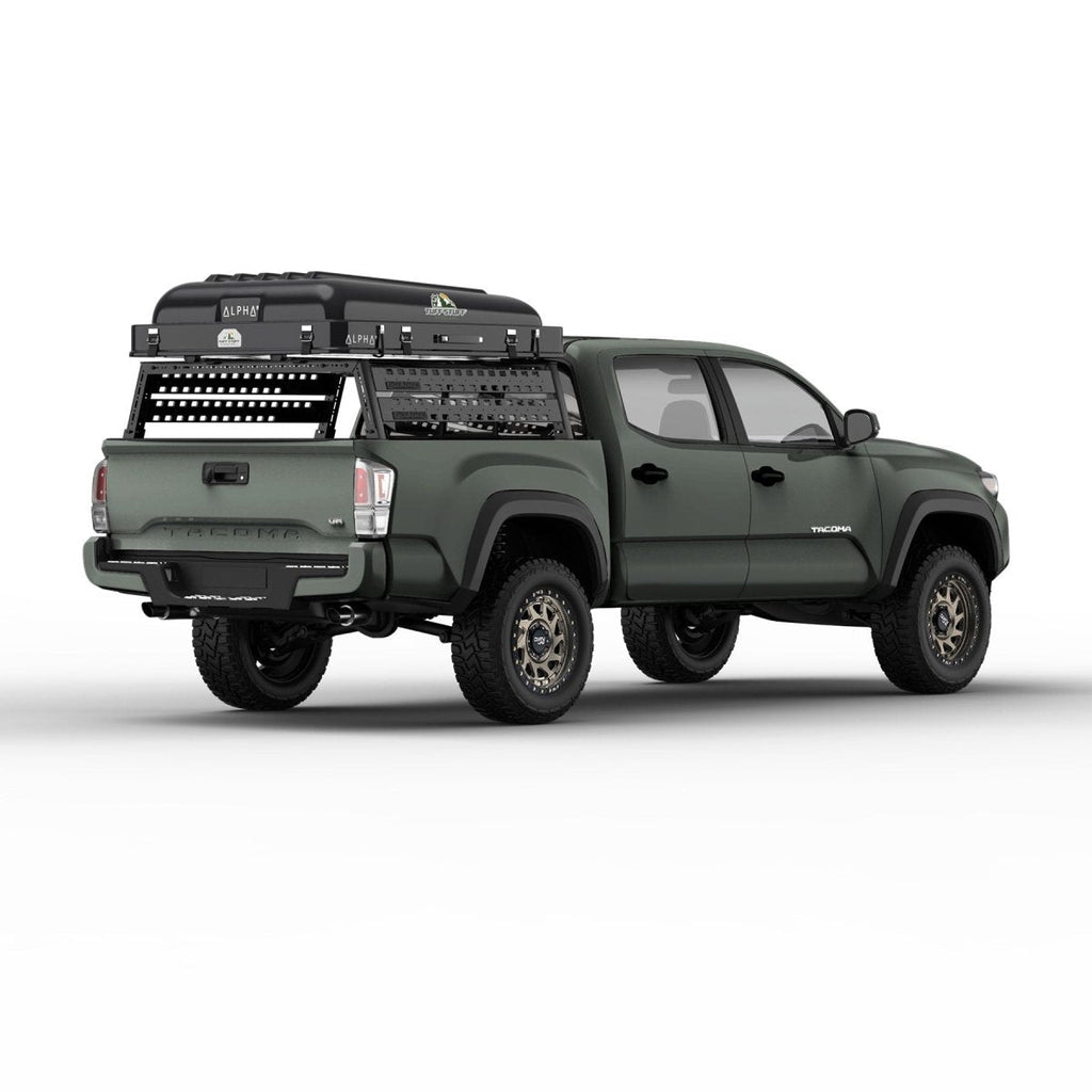 Tuff Stuff Overland Roof Top Tent Tuff Stuff ALPHA II® Hard Top Side Open Tent, Black, 2 Person