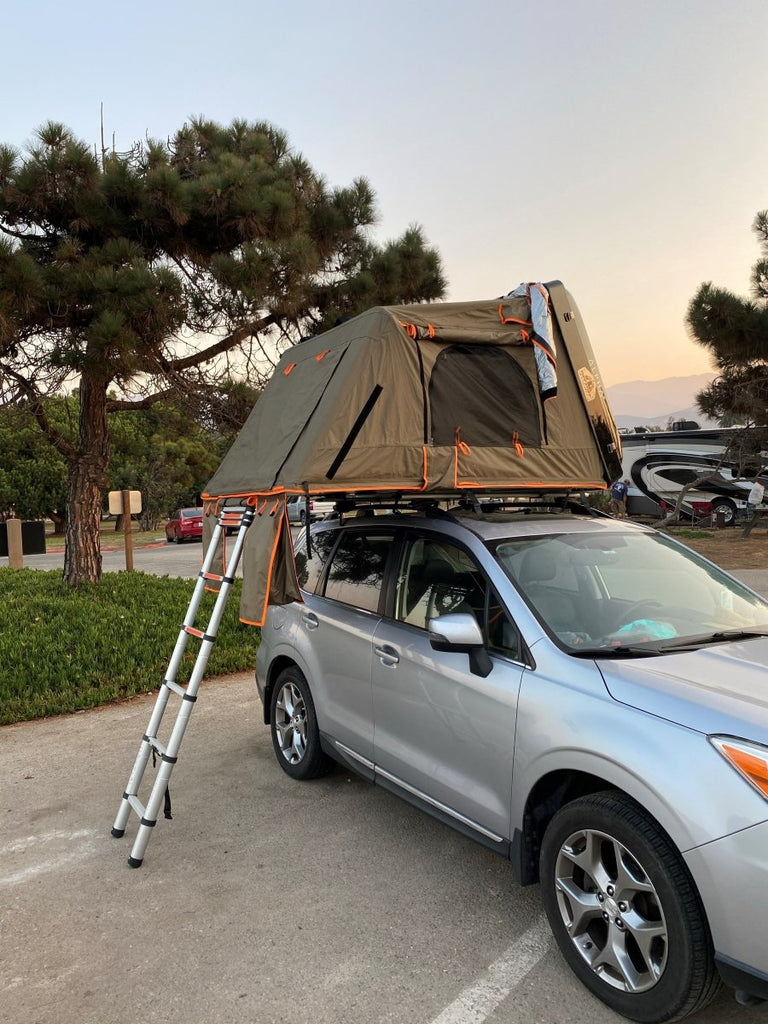 Tuff Stuff Overland Roof Top Tent Tuff Stuff ALPHA II® Hard Top Side Open Tent, Black, 2 Person