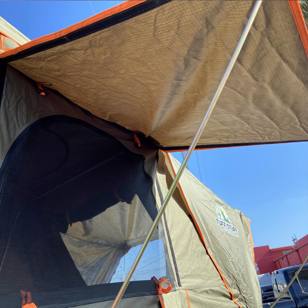 Tuff Stuff Overland Roof Top Tent Tuff Stuff ALPHA II® Hard Top Side Open Tent, Black, 2 Person