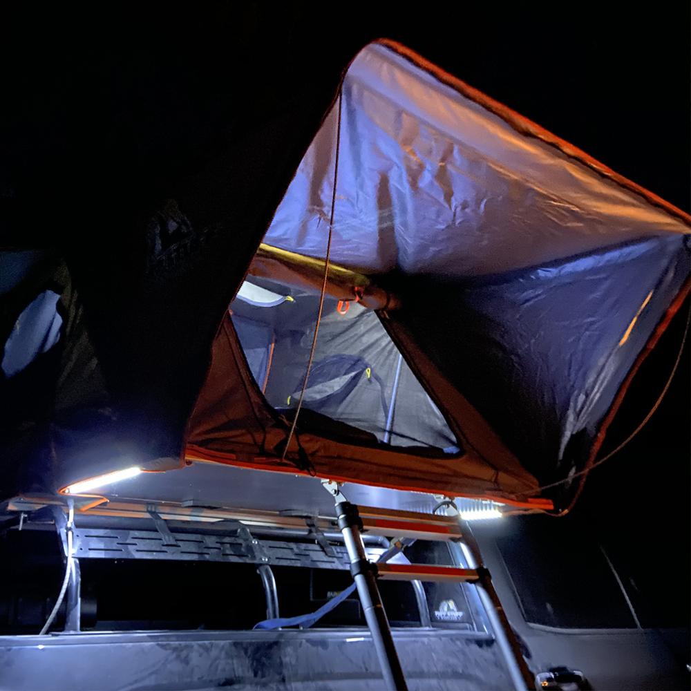 Tuff Stuff Overland Roof Top Tent Tuff Stuff ALPHA II® Hard Top Side Open Tent, Black, 2 Person