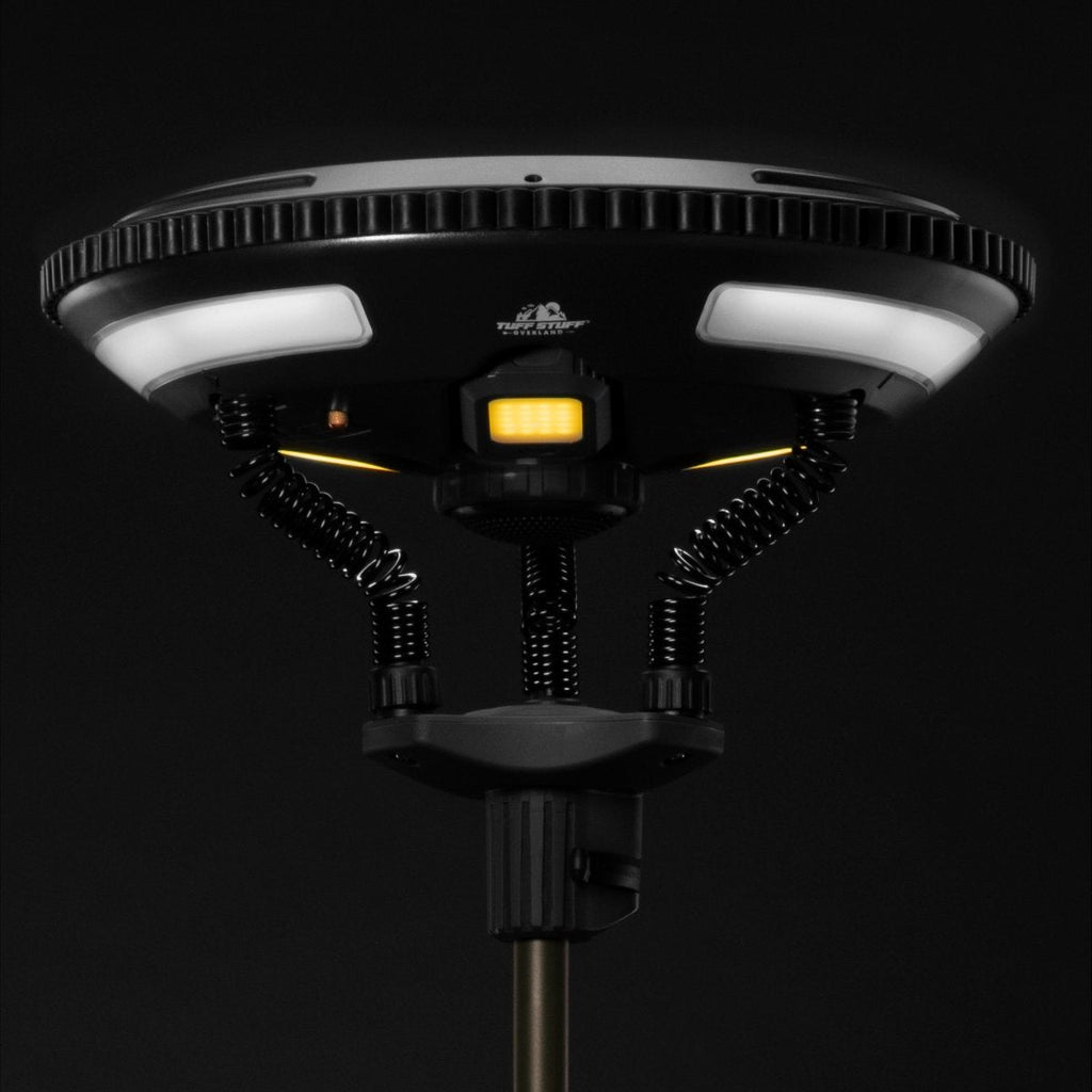 Tuff Stuff Overland Solar Light Tuff Stuff Halo 9.75" Solar Freestanding Light with Speaker