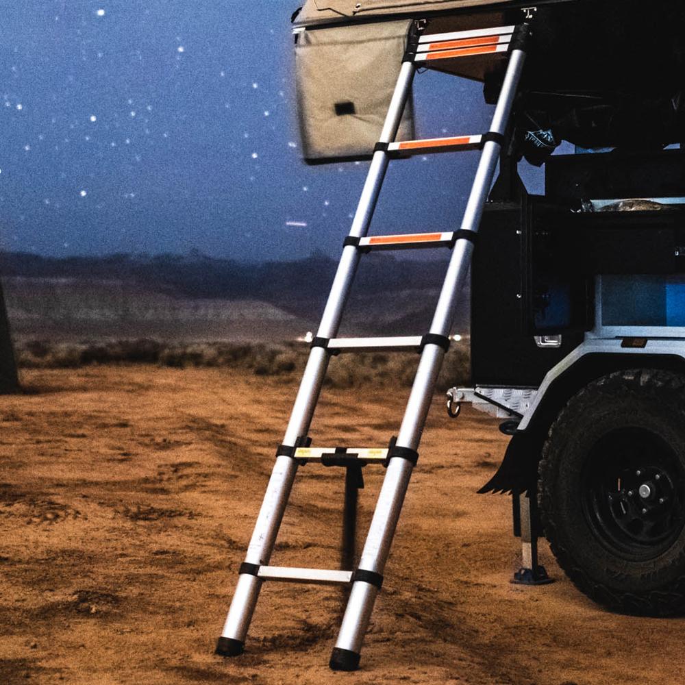 Tuff Stuff Overland Ladder Extension & Annex Extension Tuff Stuff® Roof Top Tent Telescoping Ladder, 102 Inch