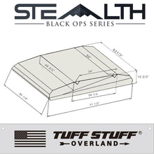 Load image into Gallery viewer, Tuff Stuff Overland Roof Top Tent Tuff Stuff® Stealth™ Aluminum Side Open Tent, 3+ Person