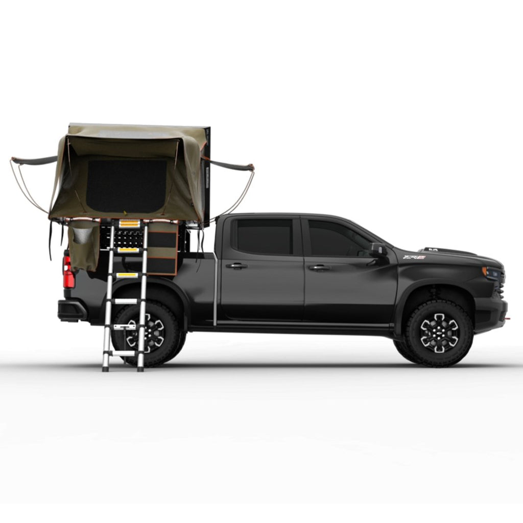 Tuff Stuff Overland Roof Top Tent Tuff Stuff® Stealth™ Aluminum Side Open Tent, 3+ Person