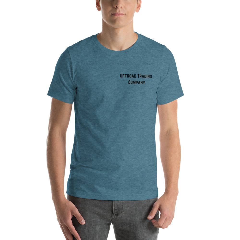 Offroad Trading Company T-Shirt Heather Deep Teal / S Wheel The Mountains Ride the Waves Bronco OTC Unisex t-shirt
